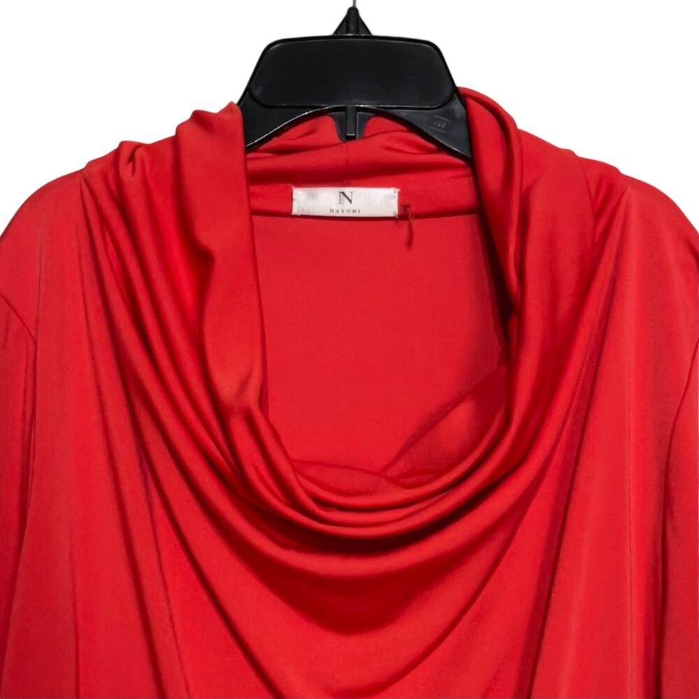 Natori Jersey Knit Cowl Neck Dress - Picture 2 of 6
